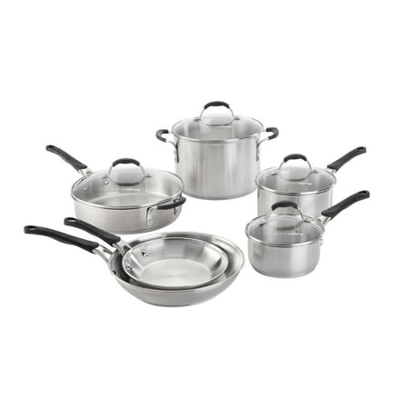 Cooking with Calphalon Stainless Steel 10-Piece Cookware Set - Walmart.com