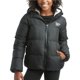 thumbnail image 1 of Campera puffer para niña Reebok con aislamiento, capucha sherpa, negra, 1 of 7