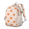 thumbnail image 2 of Cartoon Pug Dog Backpack for School,Cute School Bag,Schoolbag with Adjustable Shoulder Straps & Padded Back,15"x11.42"x5.5", 2 of 6