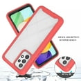 thumbnail image 2 of Decase for Samsung Galaxy A53 5G Case Full Protection Shockproof Rugged Phone Cover with Built-in Screen Protector - Clear Back Phone Cases for Galaxy A53 5G,Red, 2 of 6