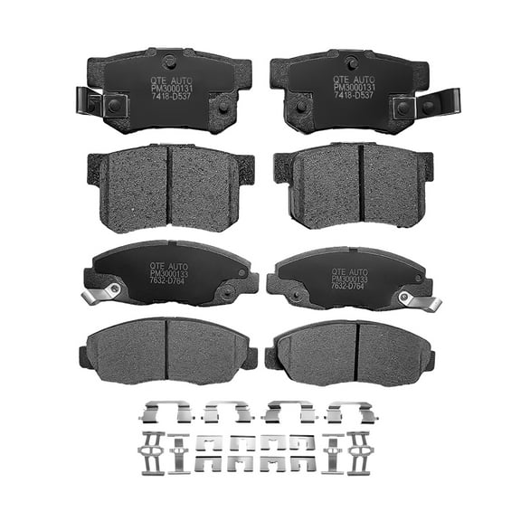 Set of 8 Front-Rear Ceramic Brake Pad Kit For 1998-2002 Honda Accord L4 2.3L