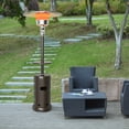 thumbnail image 2 of Costway Chauffage de Patio Extérieur 48,000BTU avec Roues et Étagère sur Pied, 2 of 9