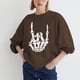 thumbnail image 2 of Sudadera Para Mujer Moda Impreso Blusa Suelta de Manga Larga Cuello Redondo Tops Casuales Sudaderas Con Capucha Odeerbi ODB129843, 2 of 5