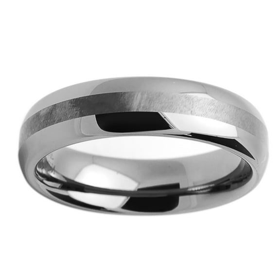Free Engraving Men Women Personalized Inside Engraving Tungsten Carbide Wedding Band Ring 6mm Domed Ring