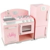 KidKraft - Personalized Retro Pink Play Kitchen Pink Script Font Girls Name Ashley