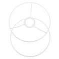 thumbnail image 5 of Hemoton 1 Pair of Lamp Shade Ring Frame Lampshade Holder Wire Frame DIY Frame Ring for Table Lamp Lampshade Ring Lampshade Frame Holder Frame Ring E27 Socket Lamp Shade Frame, 5 of 7