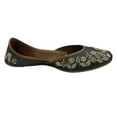 thumbnail image 2 of Indian Shoes Punjabi Jutti for Women Indian Shoes Flat Mojari Handmade Sandals US 7/ EURO 37, 2 of 5