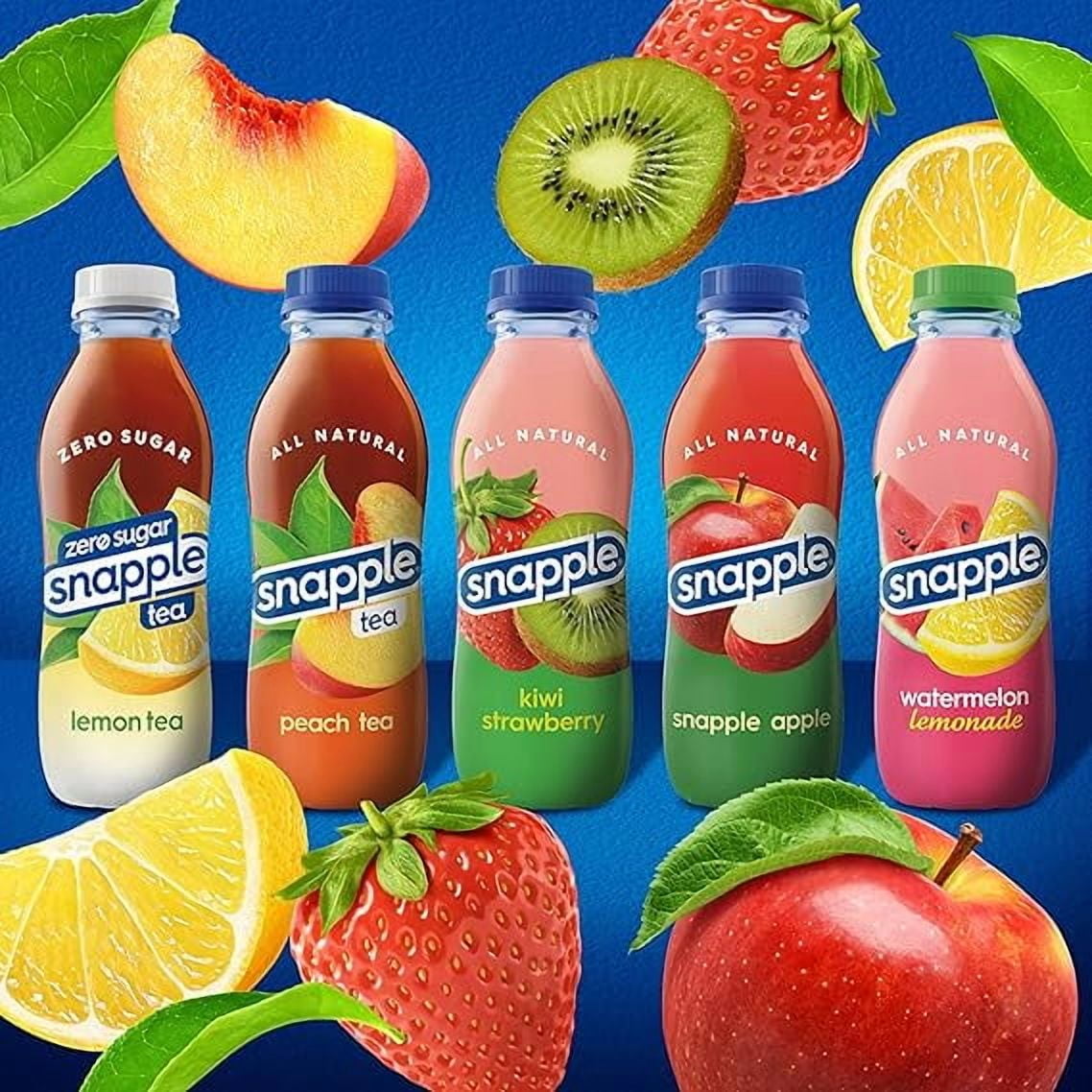 Snapple Fruit Punch All Natural Fruit Juice Drink ,Gluten Free 16 fl oz Plastic Bottles, 16-Pack