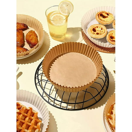 

Kuphy Air Fryer Liners Set 120Pcs Air Fryer Parchment Paper Liners with 100Pcs Gloves Waterproof Oil-proof for Baking Cooking Roasting Microwave