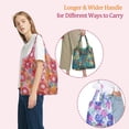 thumbnail image 4 of Reusable Grocery Bags, Nylon Tote Bag Gift For Women, Reusable Shopping Bags With Handles, Large Everything Bag Bulk, Foldable And Washable, 4 of 8