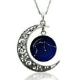 thumbnail image 4 of Baellert Astrology Astrological Signs Hollow Moon Glass Cabochon Pendant Women Necklace, 4 of 8
