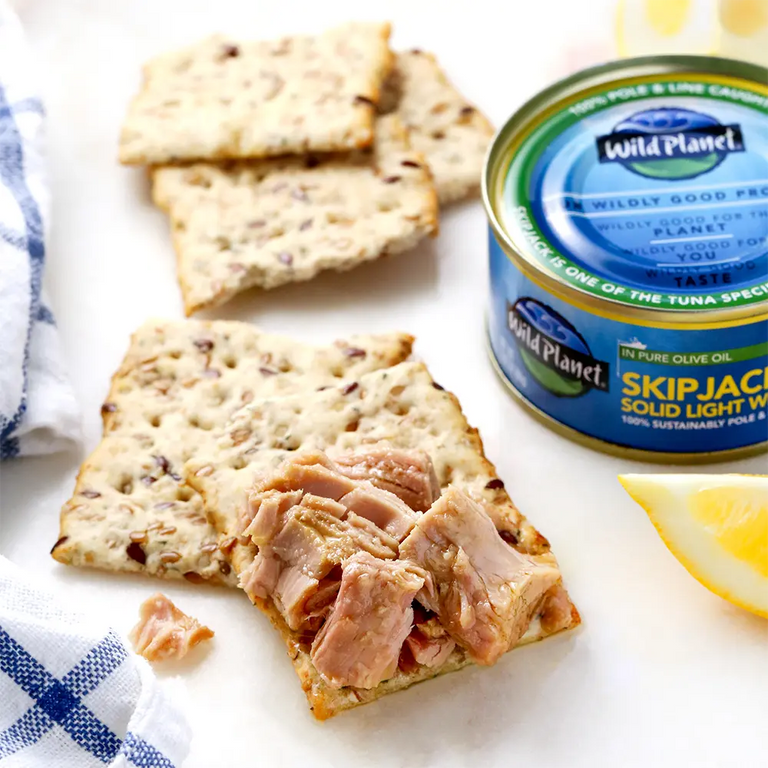 (Pack of 12), Wild Planet Skipjack Solid Light Wild Tuna in Pure Olive Oil, 2.82 oz