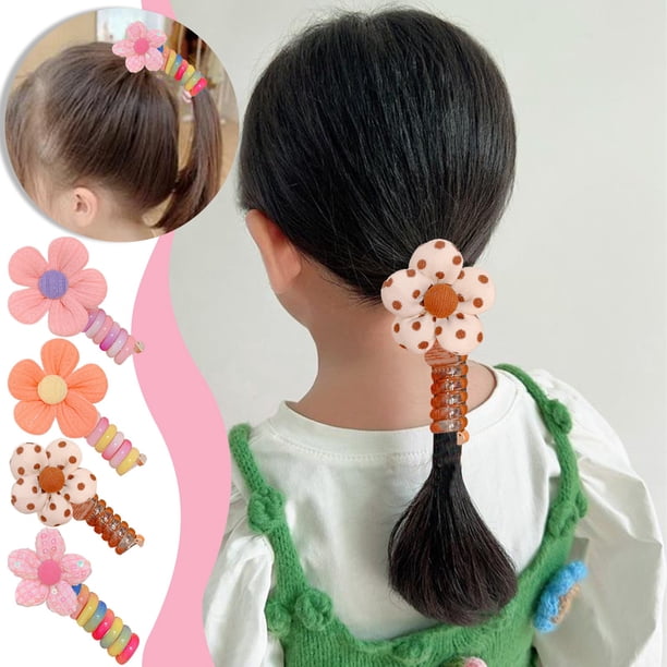 Lazos y cintas, bandas para el cabello de alambre telefónico de colores para niños, bandas para el cabello de alambre telefónico, cintas para el cabello, cable telefónico para mujeres y niñas, un anil