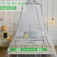 thumbnail image 2 of Mosquito Net Bed Canopy for Girls,King Canopy Bed Curtains Queen Size from Ceiling,Dome Mosquito Netting Bed Tent Twin Girls Canopy Bed Decor for Baby Crib,Kid Bed and Adult Beds (White-Dome1), 2 of 16