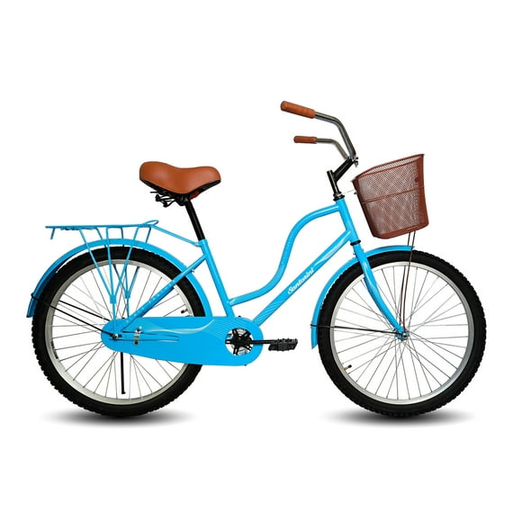 Bicicleta BLACK PANTHER Santorini Rodada 26 Canasta Azul
