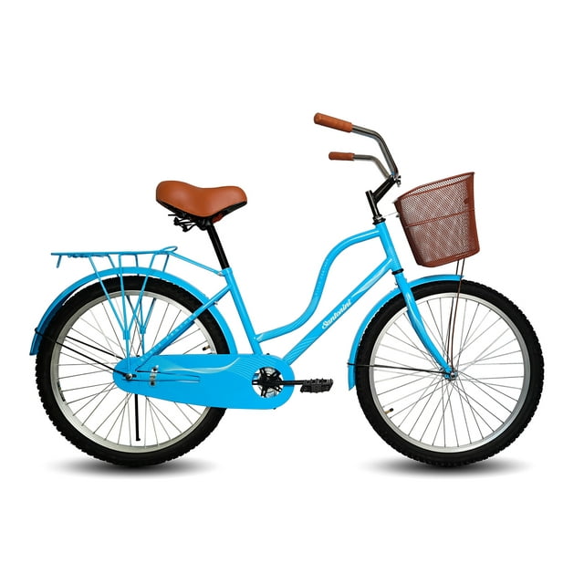 Bicicleta BLACK PANTHER Santorini Rodada 26 Canasta Azul