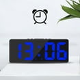thumbnail image 3 of Gmluru Bedside Clock Digital Alarm Clock Simples LED Large Digital Display Fashion Alarm Clock Fully Functional Desktop Bedside Study Kitchen Clock Black Frame, 3 of 8