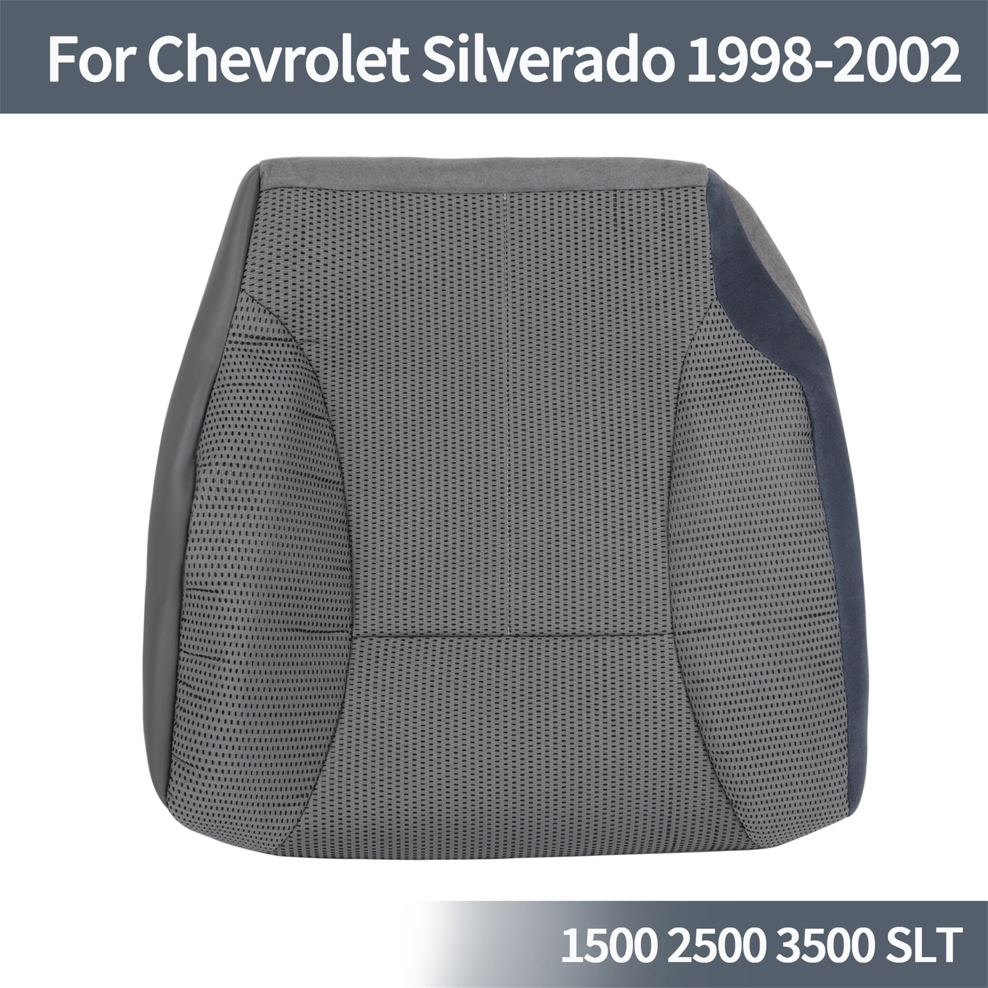 Driver Bottom Cloth Seat Cover Fits 1998-2001 Dodge Ram 1500 2500 3500 SLT  Gray