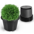 thumbnail image 3 of netuera 5-Pack 20 Gallon Round Planter Nursery Pots, Flower Plant Container Injection Molded Plastic Nursery Pots Gardening Pots for Indoor Outdoor Vegetables, Succulents, Black, 3 of 5