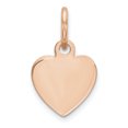 thumbnail image 1 of 14K Rose Gold Plain .018 Gauge Engraveable Heart Disc Charm, 1 of 3