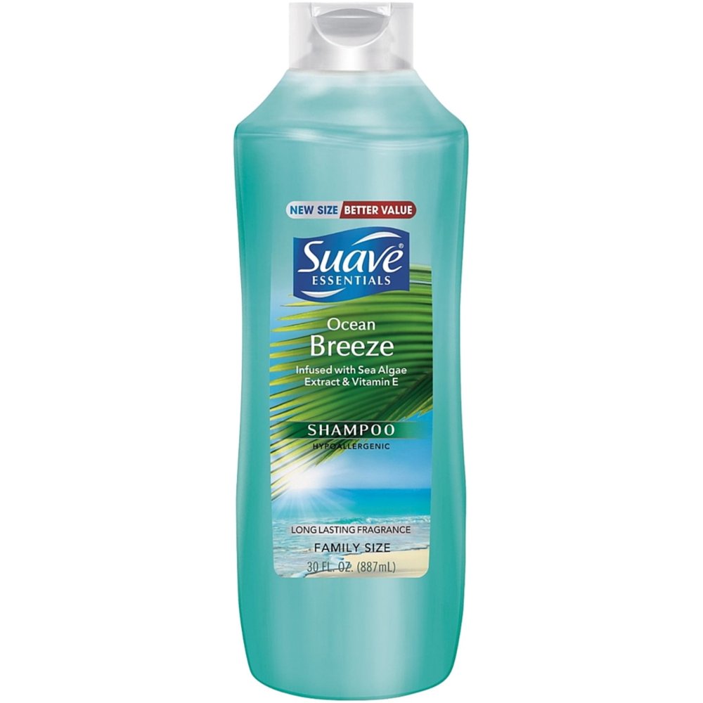 Suave Essentials Shampoo, Ocean Breeze 30 oz (Pack of 4)
