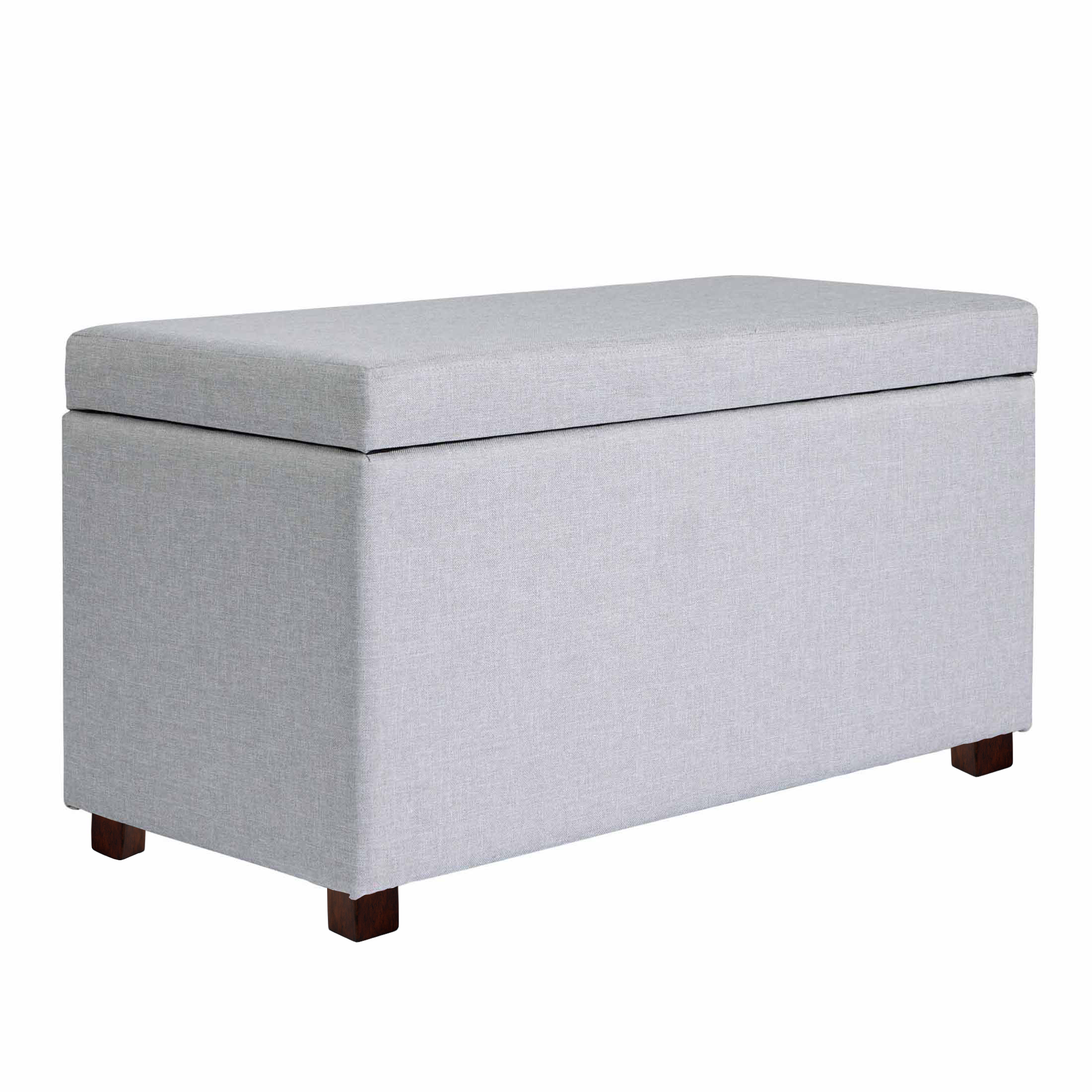 Better Homes & Gardens 30" Hinged Storage Ottoman, Gray photo 3