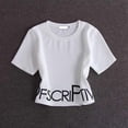 thumbnail image 4 of Women Summer Fashion Sets Short Sleeve Crop Tops & Striped Capri Pants, 4 of 6