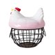 thumbnail image 2 of Cesta organizadora para huevos de gallina, soporte de encimera para huevos, recipiente para verduras y huevos. Rosa Negro, 2 of 9