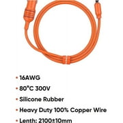 Jackery 12V Automobile Lead-Acid Battery Charging Cable, For Charging Vehicle Batteries with All Jackery Solar Generators Power Stations (Except Explorer 160)