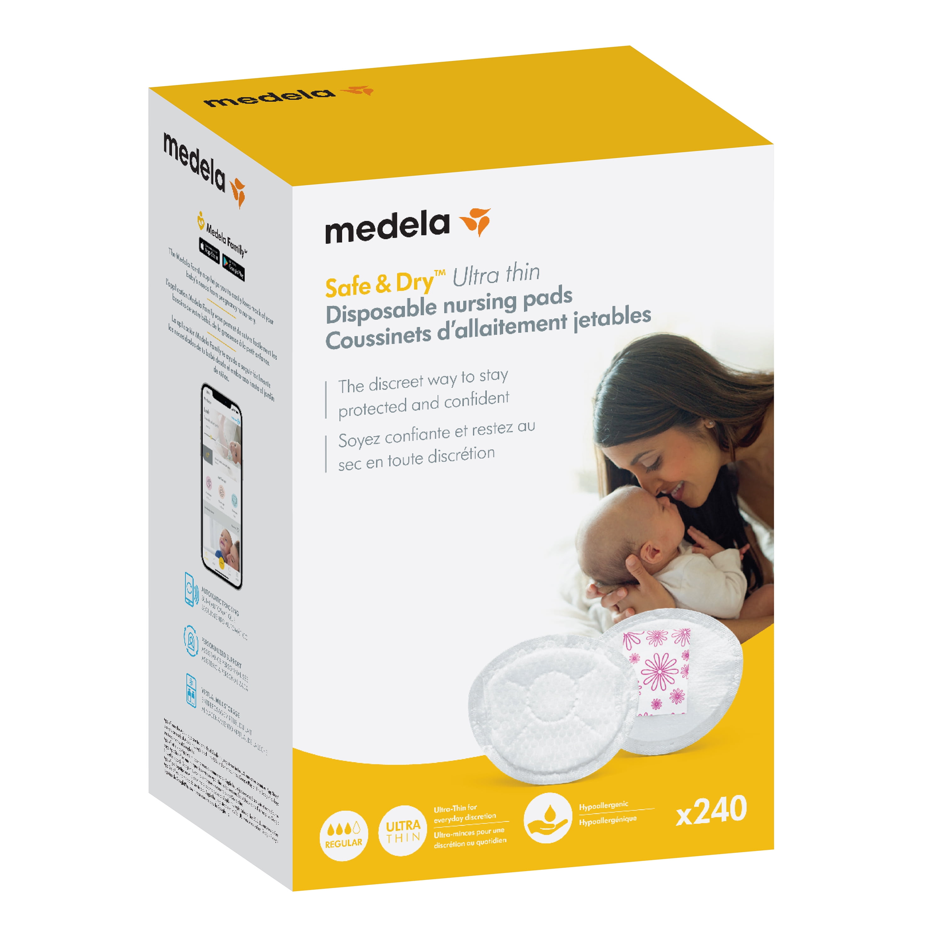 Medela Safe & Dry Disposable Nursing Pads 30pcs