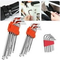 thumbnail image 3 of 9-Piece Wrench Set Household Repair Tool Diy Projects Ball Head Design Easy Entry To Hex Nuts Galvanized Finish 9Pcs Short Set, 3 of 8