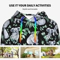thumbnail image 4 of Sikiie Cartoon Koala Bear Women's Casual Hoodies Long Sleeve Lightweight Pullover Tops Loose Sweatshirt-XX-Large, 4 of 7