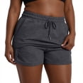 thumbnail image 7 of UDAUDU High Waisted Shorts for Women Lounge Sweatpant Shorts Athletic Casual Comfy Summer Clothes with Pockets Dark Gray L, 7 of 7