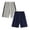 Navy, Grey, variant on SGMVNU 2 Pack Boys Basketball Shorts Lightweight Stretch Elastic Waist Sports Shorts Summer Running Athletic Shorts, Size 9-10 Years, Navy, Grey