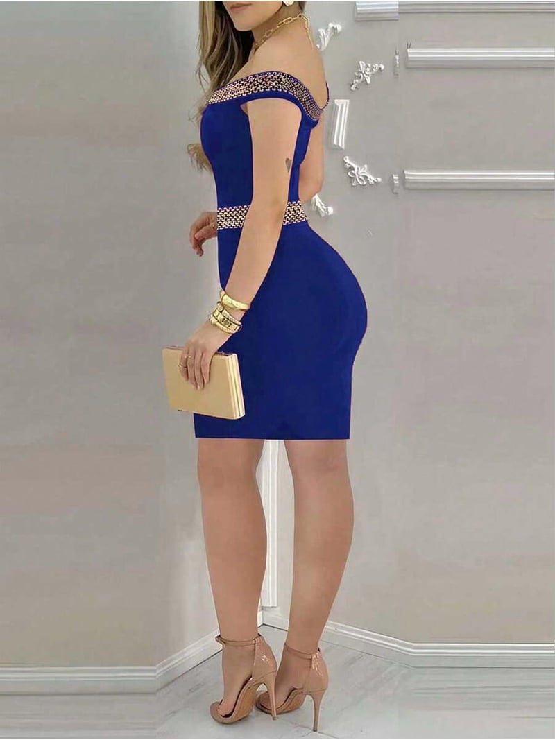 mature cocktail dresses DRESSTELLS Vintage Dress for Women Fall Wedding Guest Black XS sheer nude mini dress Navy Blue Prom Gowns Size:18½ 36/37
