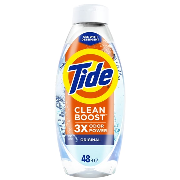 Tide Clean Boost Fabric Softener Rinse, Removes Odors and Residues, Original Scent, 48 fl oz