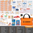 thumbnail image 2 of HLWDFLZ Car Emergency Kit with Portable Air Compressor - Roadside Assistance Emergency Kit, Winter Trave Assistance, Safety Emergency Kit for Cars, Trucks (Orange), 2 of 9
