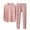 Pink, variant on POIUYTR Toddler Cotton Thermal Underwear Set Kid Unisex Mock-Neck Long Sleeve Top & Long Pants for Night Sleep & Cold-Day 3-15Y