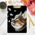 thumbnail image 7 of FMSHPON Cartoon Cat Butterfly Clipboard Hardboard Wood Nursing Clip Board and Pull for Standard A4 Letter 13x9 inches, 7 of 7