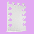 thumbnail image 3 of Impressions Vanity Makeup Mirror, Hollywood Glow XL Lighted with 12 Dimmable Frosted Bulbs for Bedroom (Glossy White), 3 of 5