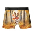 thumbnail image 2 of Welcome Fall Papillon Strolling Through the Autumn Maple Forest All Over Print Boxer Briefs Underwear for Men Dad Pap Butterfly Dog Lover - 12012, 2 of 6