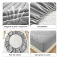 thumbnail image 5 of Waterproof Mattress Pad for Pets, Kids - Twin, 38 in x 75 in, Light Gray, 5 of 10
