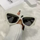 thumbnail image 2 of Gafas De Sol De ojo De gato para mujer, anteojos De Sol femeninos De diseñador De marca De lujo, Gafas De Sol De viaje, Gafas De Sol y2k, nueva moda, 2 of 5
