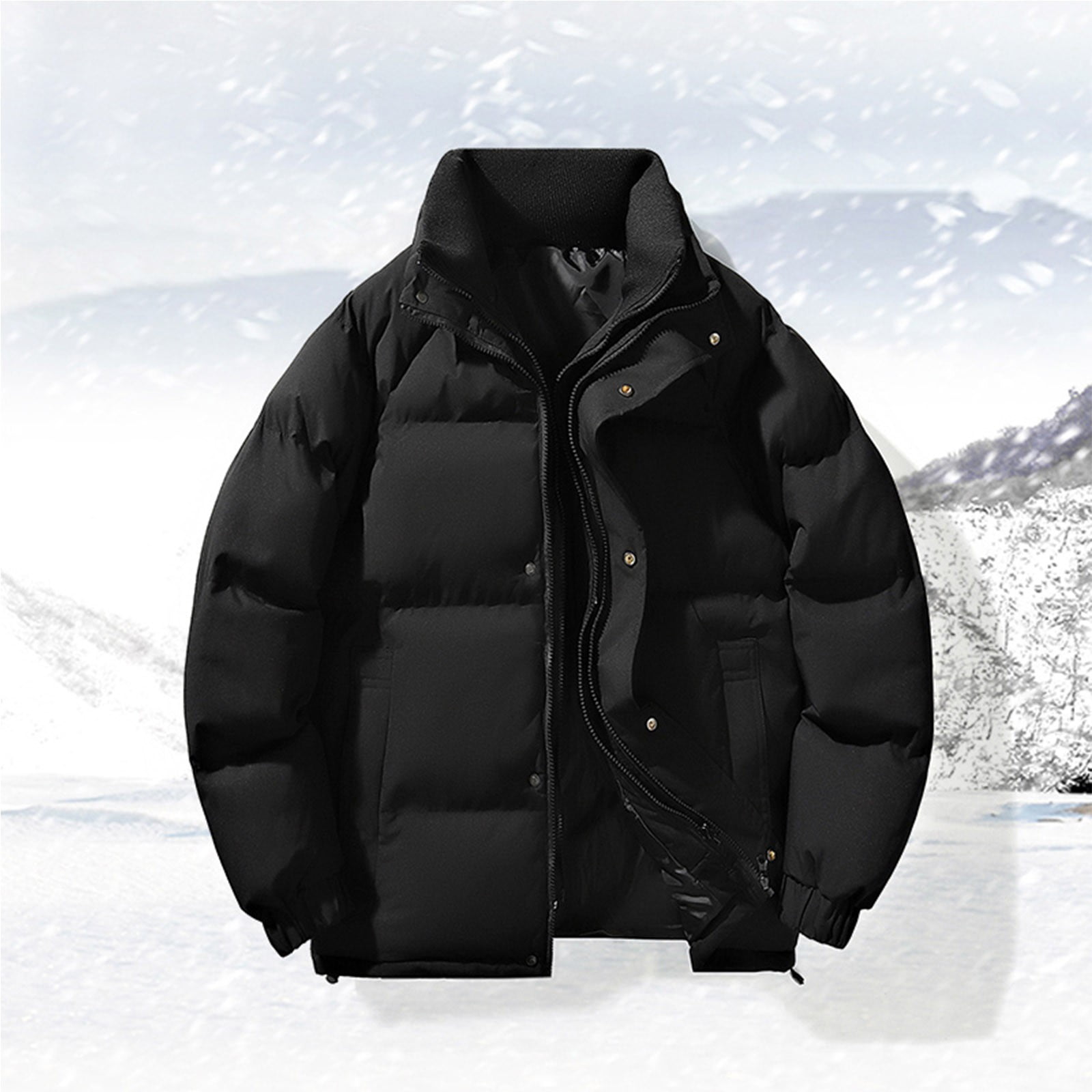 ジャケット・アウター Stand Collar Padded Coat OVY KAJA kinema Xysaqa Men's Puffer Jacket Full Zip Stand Collar Winter