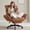Brown, variant on Ultifit Big and Tall Office Chair with Swivel Armrests,Criss Cross Desk Chair With Spring Pad,Computer Chair with Headrest & Footrest,Black