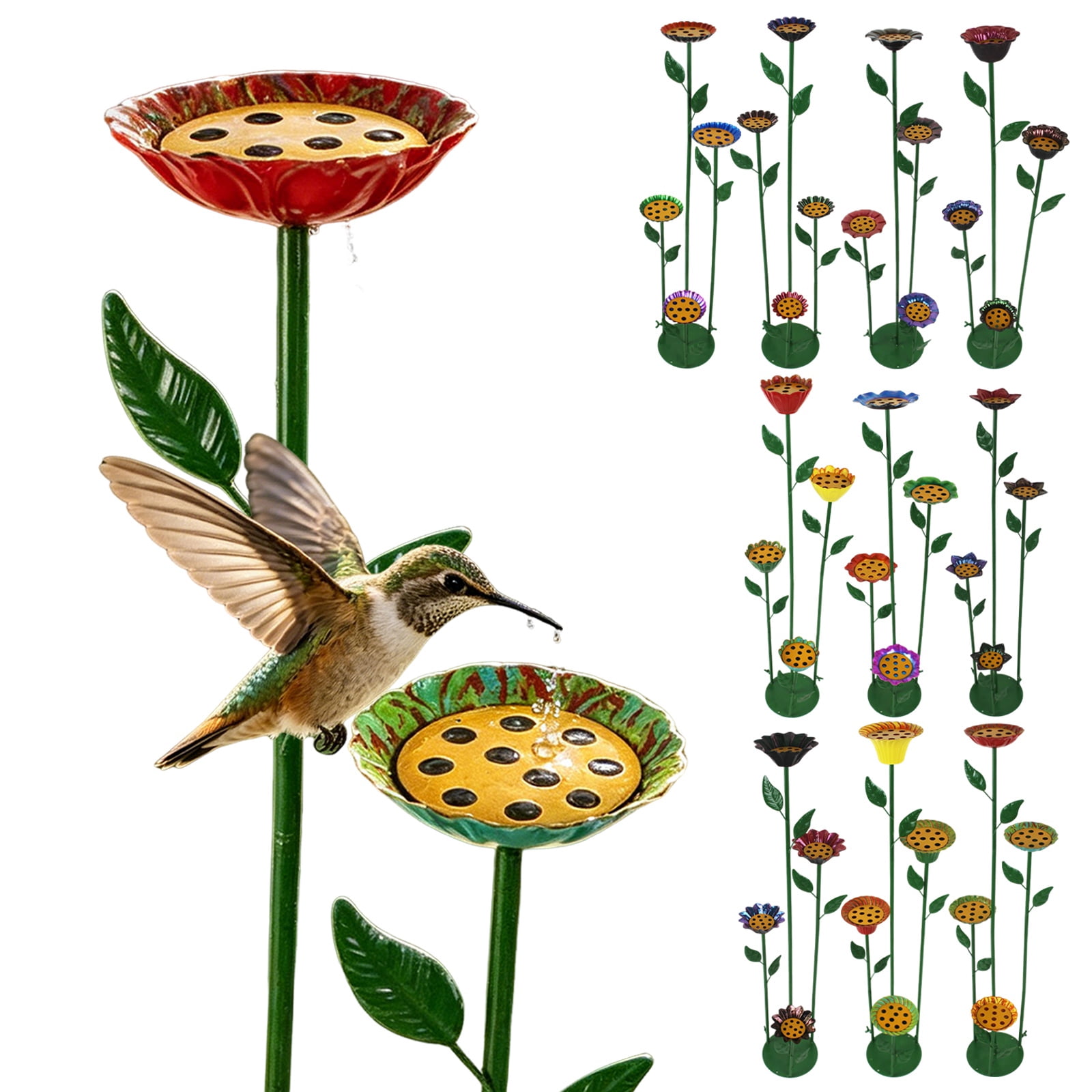 Ground Bird Feeder Pole for Bird Feeder Metal Yard Art Outdoor and Garden Outdoor Metal Art Outdoor Yard Decor