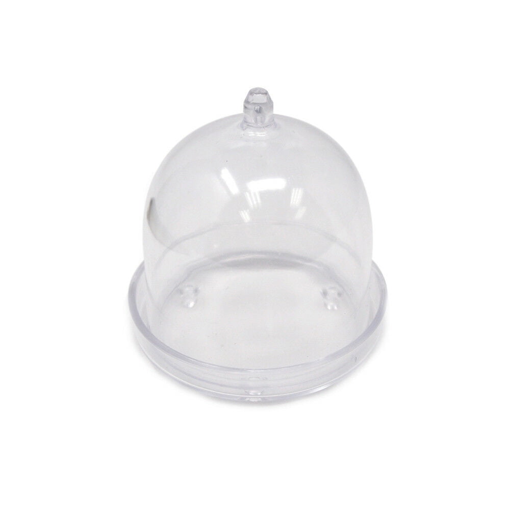 Pack of 12 Clear Acrylic Mini Dome Cake Holder Stand, 21/4Inch
