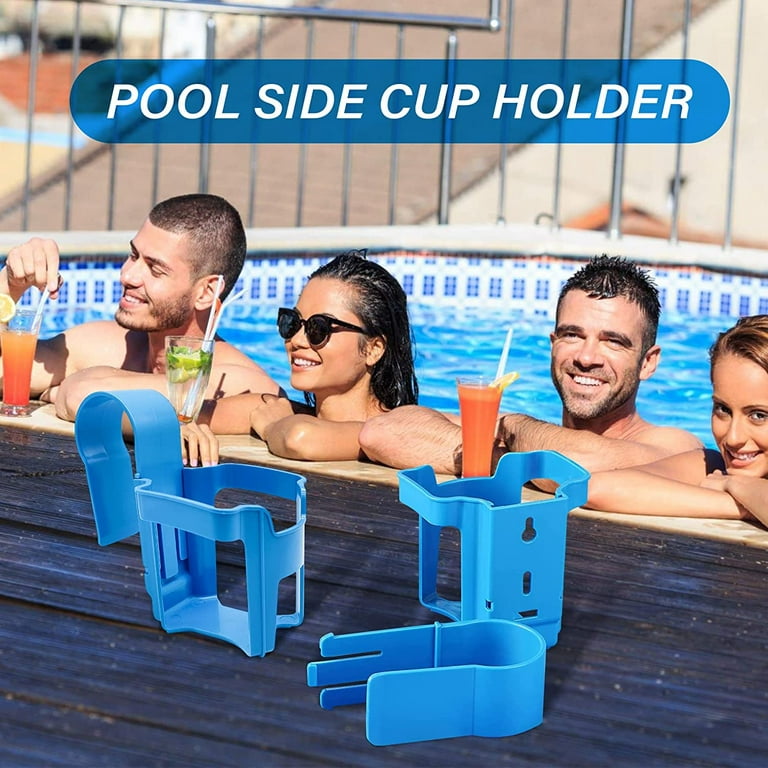 Poolside Cup Holder Pool Drinks Beer Holder Clip For Above Ground Swimming  Pools