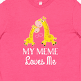 thumbnail image 4 of Inktastic My Meme Grandma Loves Me Giraffe Youth T-Shirt, 4 of 5