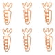 thumbnail image 4 of 100 clips de papel con forma de zanahoria, de metal resistente, antideslizantes y resistentes al óxido, bonitos clips para documentos, archivos, letras, zanahoria., 4 of 14